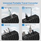220v To 110v Converter And Adapter For Travel  International Universal Plug A   
