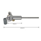 Hfs  Wood Scribe Tool Dual-purpose Lines  Arcs Wheel Marking Gauge Metric 120mm