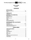 Owners Manual Sears Craftsman 12-inch Metal Turning Lathe -model 101 28990