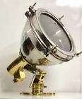 Ship Salvage Original Stainless   Brass Wall Mount Nautical Spot Light Set Of 10