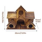 Wooden Bird Houses Large Rustic Outdoor Wood Pet Cottage Garden