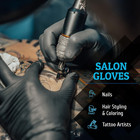 Black Nitrile Disposable Gloves Latex Free Cooking Mechanic Gloves