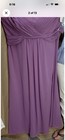 David s Bridal Bridesmaid Gown Size 24 Wister Purple Strapless Long Gown Nwt