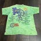 Vintage Grateful Dead Liquid Blue Treads 1995 Green T Shirt Men Xl Single Rare