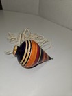 Traditional Mexican Wooden Trompo Spinning Top  Toy