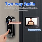 Wireless Smart Video Doorbell System 4 3  Display 1080p Video Doorbell Camera