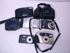 7 Camera Lot For Parts Or Repair Pentax Olympus Kodak Easyshare Minolta