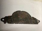 Antique New York Central Lines Rr Conductor Badge - Thick Guage Copper