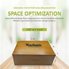 Kashmir Premium Bamboo Stash Box With Accessories  Jar  grinder Wood Storage Box