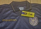 New V-neck Ecuador National Soccer Team Navy Blue Jersey World Cup 2026 