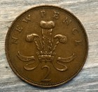 1971 New Pence 2p British Coin Queen Elizabeth Ii Dg Reg Fd 1971