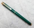 Vintage  Sheaffer Targa 1183 14k Gold Nib Fountain Pen Scarce Emerald Swirl