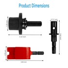 Trsobi 42494 Quick Connect Kit For Eskimo Ice Fishing Auger Drill ice Anchor