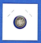 1897 Silver Peru 1 2 Dinero Seated Liberty Sol De Oro Lima Looks Pl