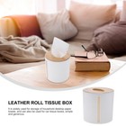 Round Roll Paper Holder Desktop Tissue Box Paper Cover
