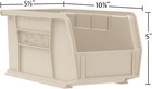 30230 Akrobins Plastic Storage Bins  Space-saving Stackable Bins For Garage  Pan