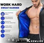 Kewlioo Pro Men s Sauna Jacket Heat Trapping Sweat Compression Top Zip Up Large