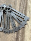 Vintage Antique Padlock Cabinet Door Lock Flat Key Blank Lot Of 14