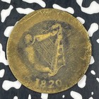 1820 Lower Canada Bust   Harp 1 2 Penny Half Penny Token Lot f4815