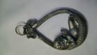 Peltro Italy Pewter Teardrop Angel Cherub Sleeping Inside Ornament 3 1 4  