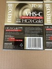 Lot Of  6  Maxell Hgx-gold Tc-30 Vhs-c Camcorder Videocassettes - New   Sealed 
