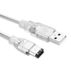 Yaodhaod Firewire To Usb Adapter Cable Firewire Ieee 1394 6 Pin Male To Usb 2 0