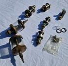 Lot 7 Glass Mechanical Engine Lubricators Lunkenheimer Oiler Hit Miss Steam 