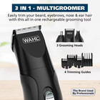 Wahl All In One Rechargeable Beard  Mustache  Detail Trimmer For Men  Black  056