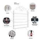 6 Tier Metal Wall Mount Nail Polish Display Rack Organizer Fit Up To 120 Bottles
