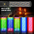 2pcs 2ft Spiral Led Fat Whip Light Rgb Chasing Antenna Lighted Whips For Utv Atv