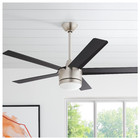 Home Decorators Collection Merwry 52in Indoor Led Ceiling Fan - Brushed Nickel