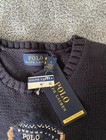 Polo Ralph Lauren Polo Bear Limited Edition Navy Cotton Knit Sweater Boys 6