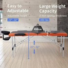 84  Massage Table 3 Fold  Fold Massage Bed Beauty Spa Bed Aluminum Facial Tattoo