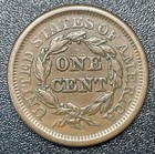 1851 Braided Hair Large Cent 1c Vf Very Fine Copper Penny