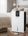 Psos Dehumidifier - 98oz Tank  Quiet  Auto Shut Off  Color Led  White  Brand-new