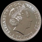 2013 Silver Great Britain 2 Pounds Britannia 1 Oz Prooflike Coin