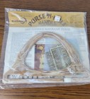 Vintage Marbella Plastic Purse-n-able Double Handles 300 White Marble New   