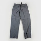 The North Face Mens L Gray Convertible Zip Off Hiking Cargo Pants Belted 36x32