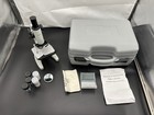 Amscope 40-1000x Monocular Student Compound Microscope W Case  10pc Slides