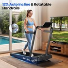 Zmok Walking Pad Treadmill With Auto Incline foldable Treadmill For Home 3 0hp
