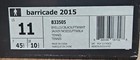 Adidas - Barricade 2015 - B33505 - Yellow black white - Men 11 Us