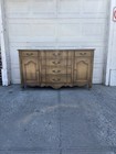 Vintage French Provincial Buffet Server Sideboard Credenza Cabinet Console