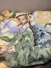 Williams Sonoma Home Painted Peacock King Duvet Yellow Heron Birds 2 Shams Keys