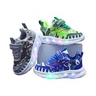 Dinosaurs Kids Sneakers Light-up Comfortable Toddlers Sport Shoes Boys Trainers
