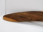 Vintage Aboriginal Hand Incise Cut Emu Decorated Hard Wood Boomerang
