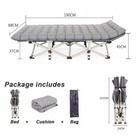 Camping Cot For Adults  Heavy-duty Comfortable Military Army Mattress Cot   Bag