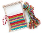 Friendly Loom   Pegloom - 7 x10  Wooden Tapestry Loom Weaving Kit For Kids