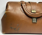 Vintage Schell Brown Genuine Cowhide Physician Doctors Bag 71425-29