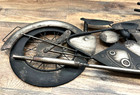 Motorcycle Embossed Metal Wall Sign 25  X 12 