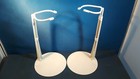 Doll Stands 2 White Metal For 12-16 Inch Chubby Dolls And Teddy Bears By Kaiser